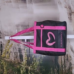 Pure Romance Black and pink Utility Tote Bag